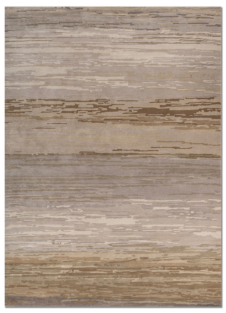 grey and black grey and black wool and viscose hand tufted Rug