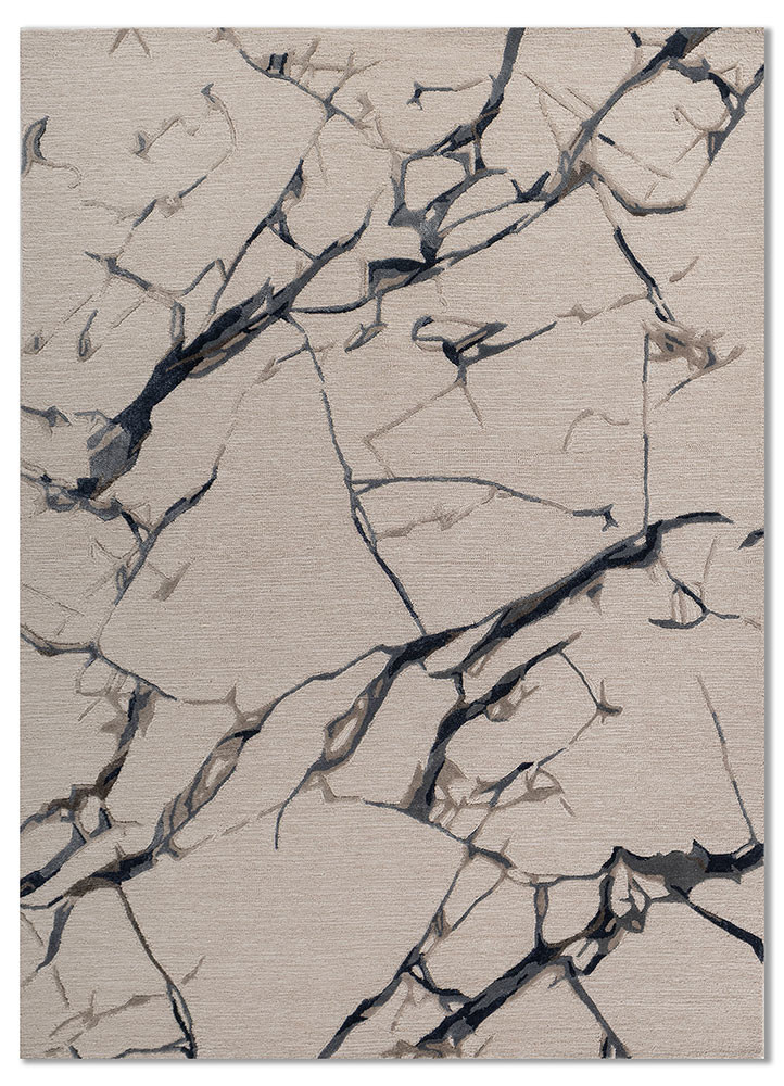 genesis ivory wool and viscose hand tufted Rug - HeadShot