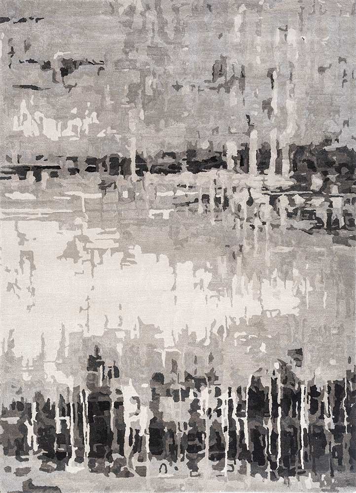 ivory ivory wool and viscose hand tufted Rug