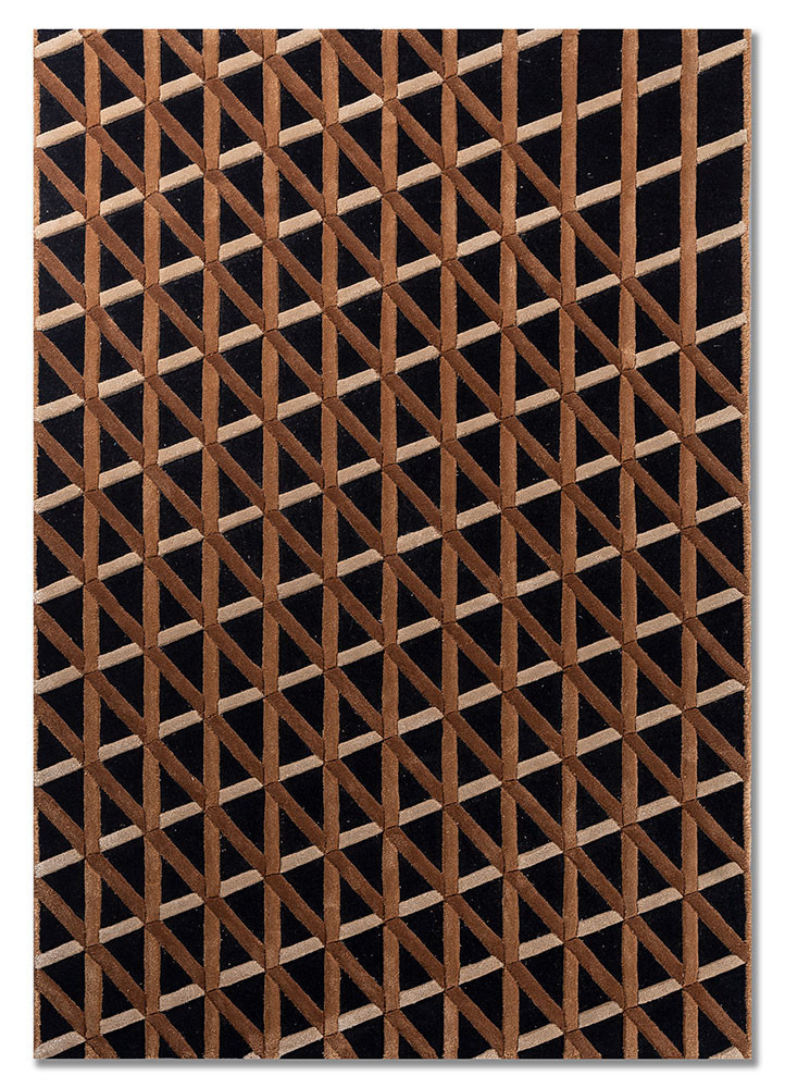 faces grey and black wool and viscose hand tufted Rug - HeadShot faces grey and black wool and viscose hand tufted Rug - HeadShot