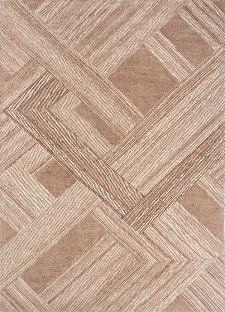 chroma beige and brown wool hand tufted Rug - HeadShot