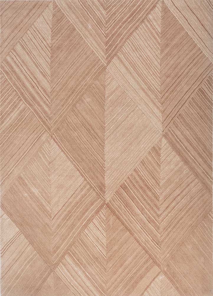chroma beige and brown wool hand tufted Rug - HeadShot