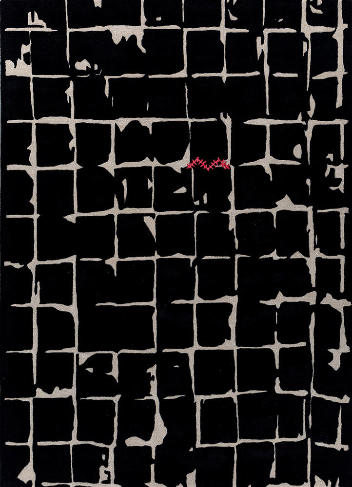 daa haus blue wool and viscose hand tufted Rug - HeadShot daa haus blue wool and viscose hand tufted Rug - HeadShot