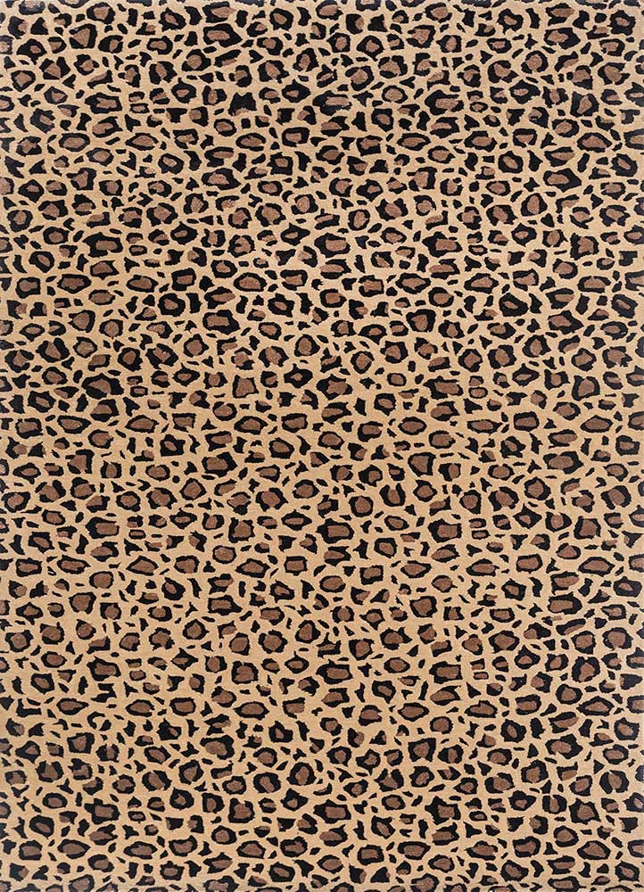 wild wanderlust gold wool and viscose hand tufted Rug - HeadShot