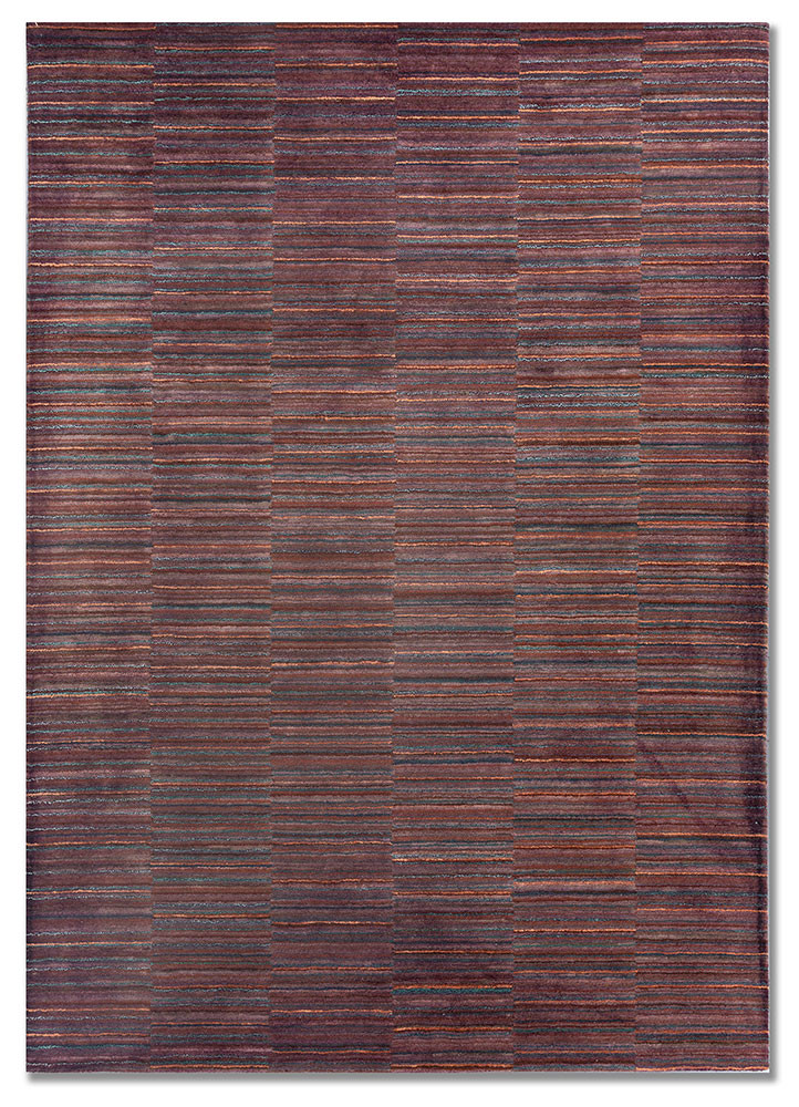 acar pink and purple wool and viscose hand tufted Rug - HeadShot