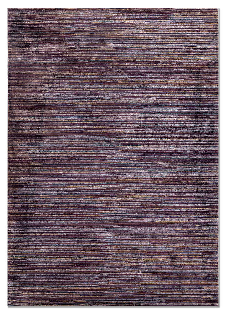 acar pink and purple wool and viscose hand tufted Rug - HeadShot