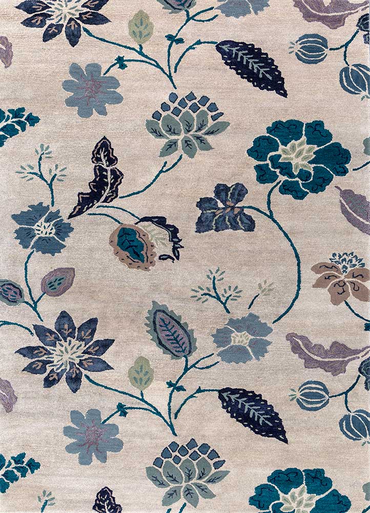 Hacienda Ivory Hand Tufted Wool and Viscose RugsTra14485Jaipur Rugs