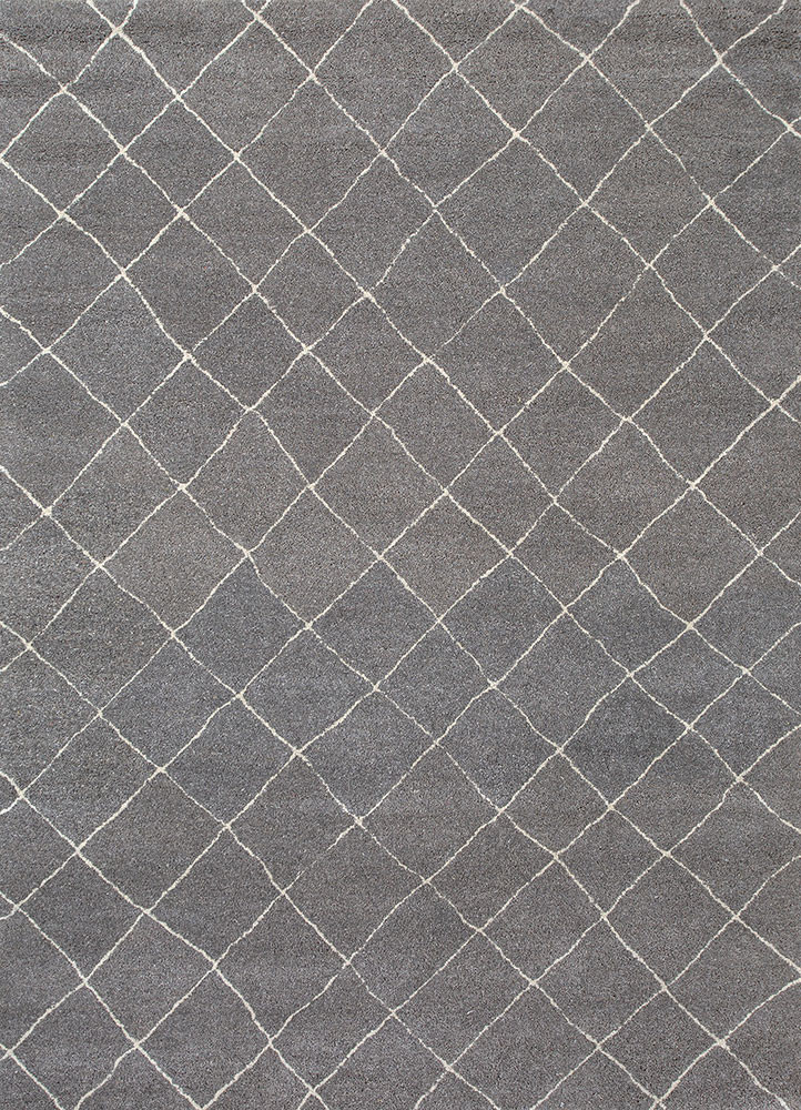 contour grey and black wool and viscose hand tufted Rug - HeadShot contour grey and black wool and viscose hand tufted Rug - HeadShot