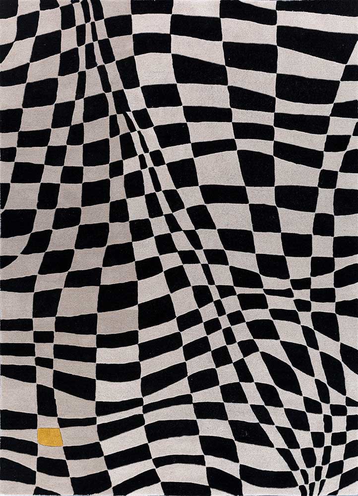 contour ivory wool hand tufted Rug - HeadShot