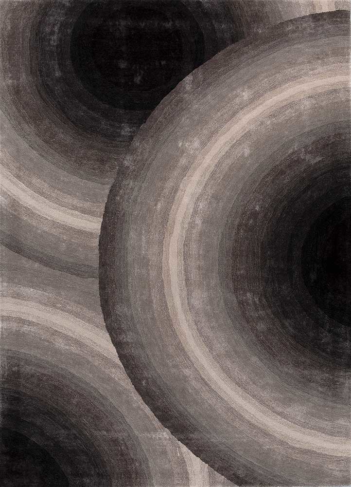 chroma ivory wool and viscose hand tufted Rug - HeadShot