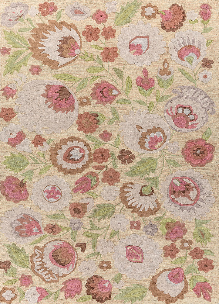 gold gold polyester hand tufted Rug