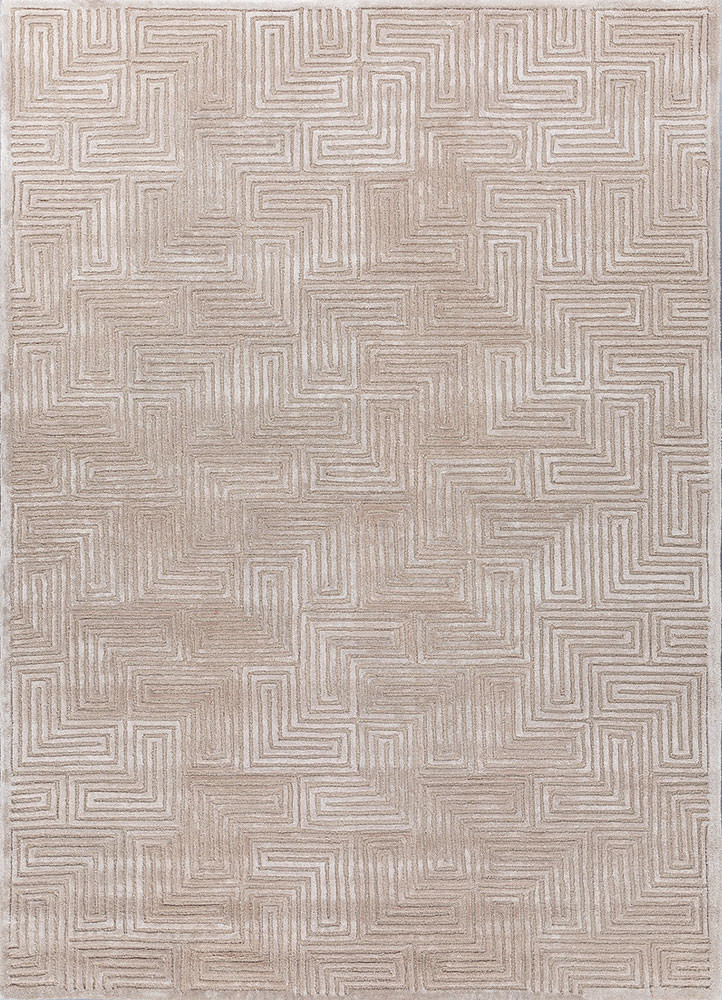 cera ivory wool and viscose hand tufted Rug - HeadShot cera ivory wool and viscose hand tufted Rug - HeadShot