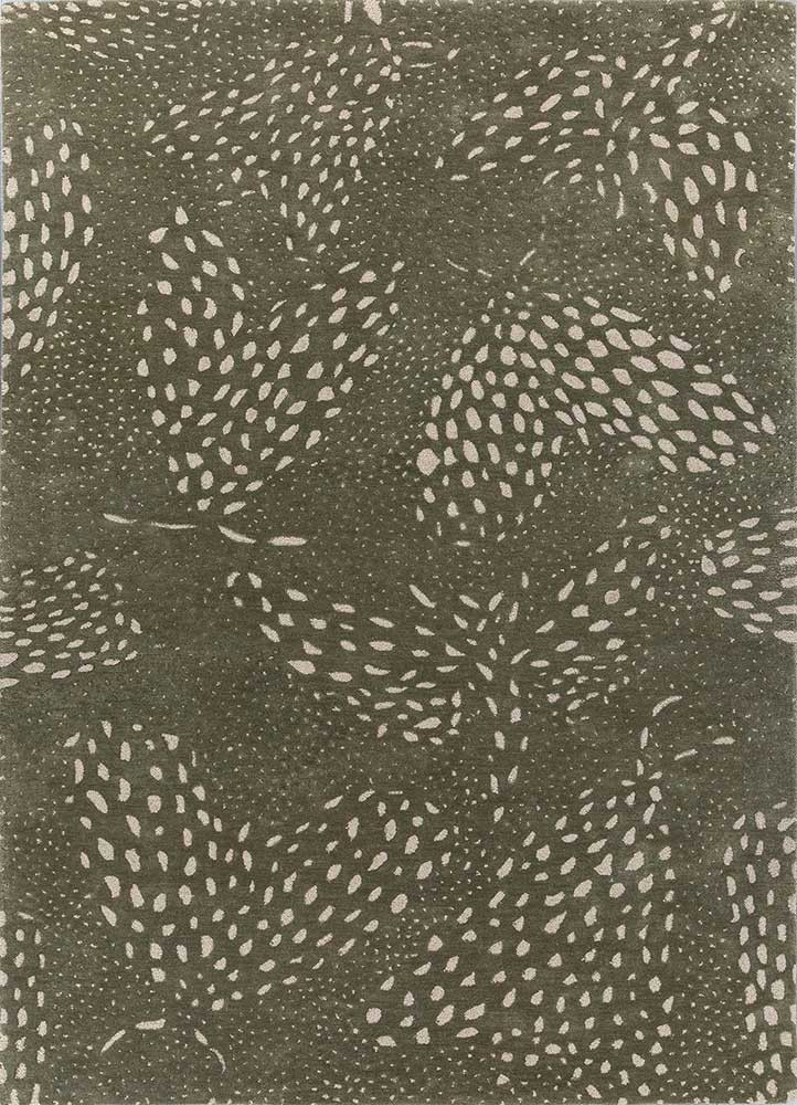 aurelia green wool and viscose hand tufted Rug - HeadShot