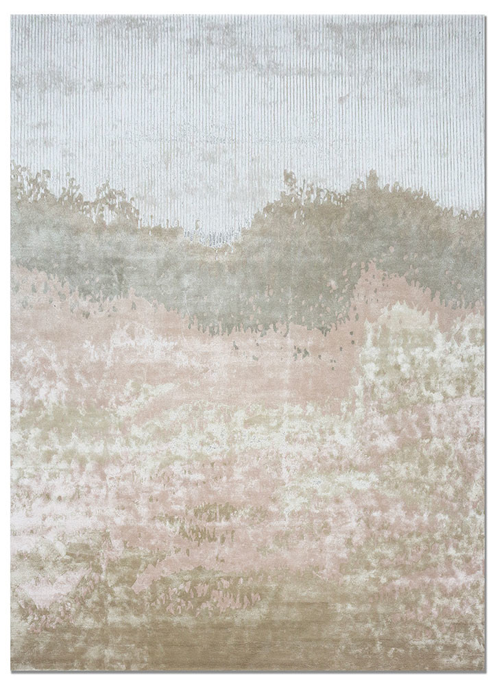 white noise ivory wool and viscose hand tufted Rug - HeadShot white noise ivory wool and viscose hand tufted Rug - HeadShot