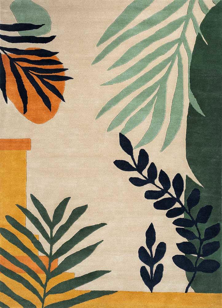 confetti ivory wool hand tufted Rug