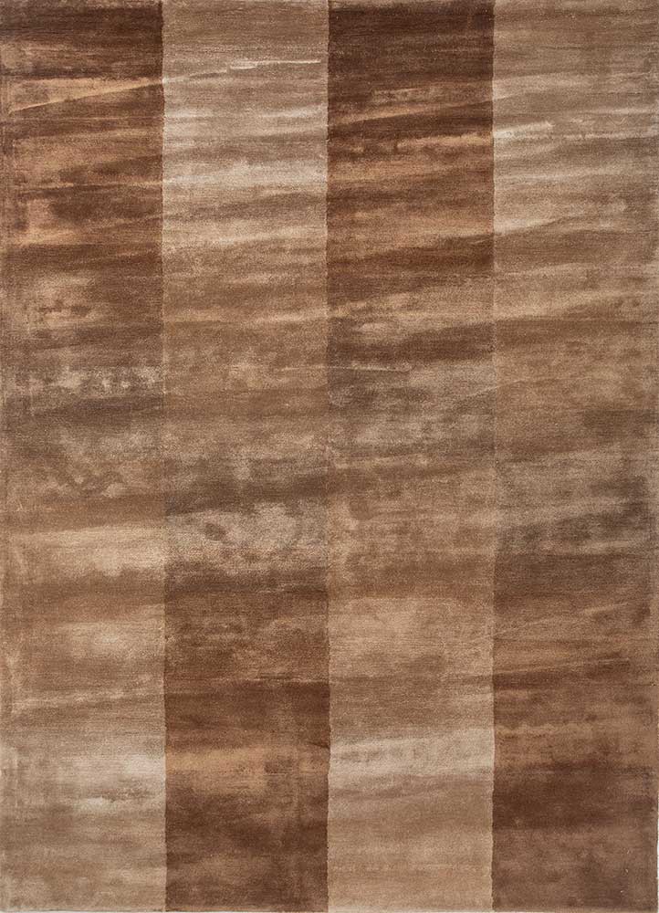 chroma beige and brown viscose hand tufted Rug - HeadShot