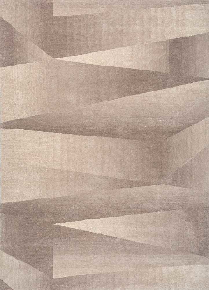 chroma gold wool and viscose hand tufted Rug - HeadShot