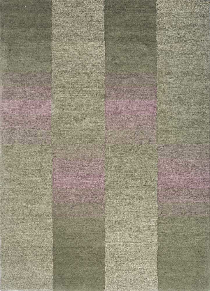 chroma green wool and viscose hand tufted Rug - HeadShot