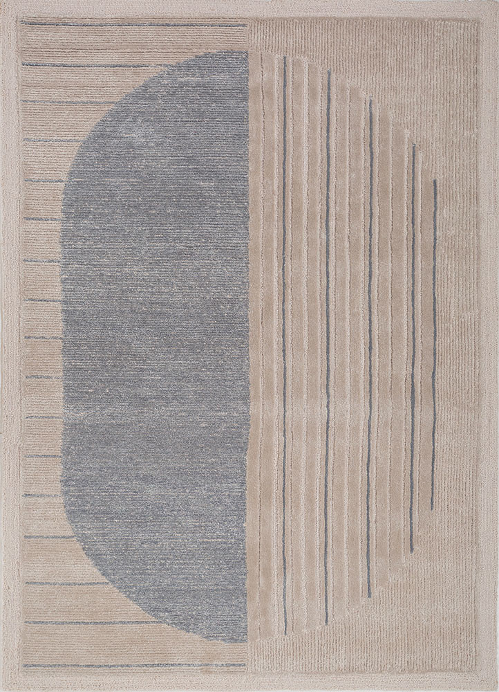 caliedo ivory wool and viscose hand tufted Rug - HeadShot caliedo ivory wool and viscose hand tufted Rug - HeadShot
