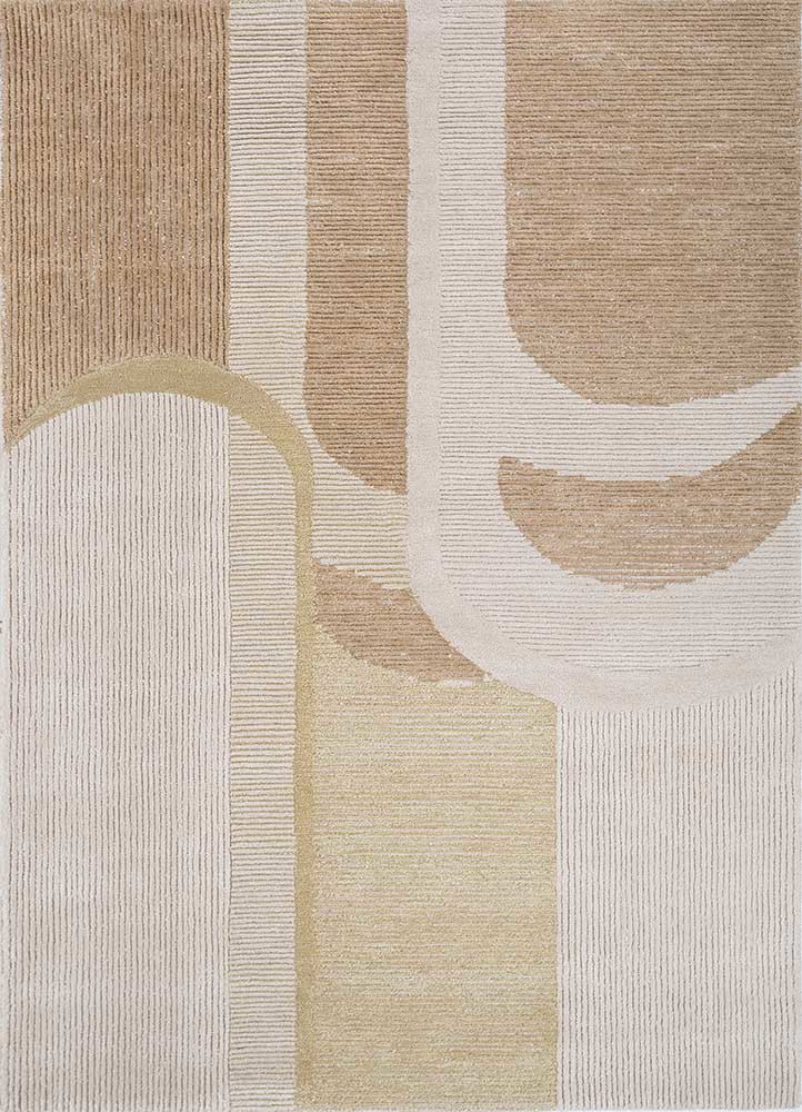 caliedo ivory wool and viscose hand tufted Rug - HeadShot caliedo ivory wool and viscose hand tufted Rug - HeadShot