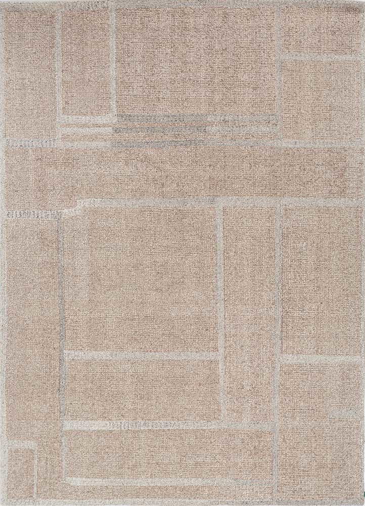pathways beige and brown wool hand tufted Rug - HeadShot pathways beige and brown wool hand tufted Rug - HeadShot