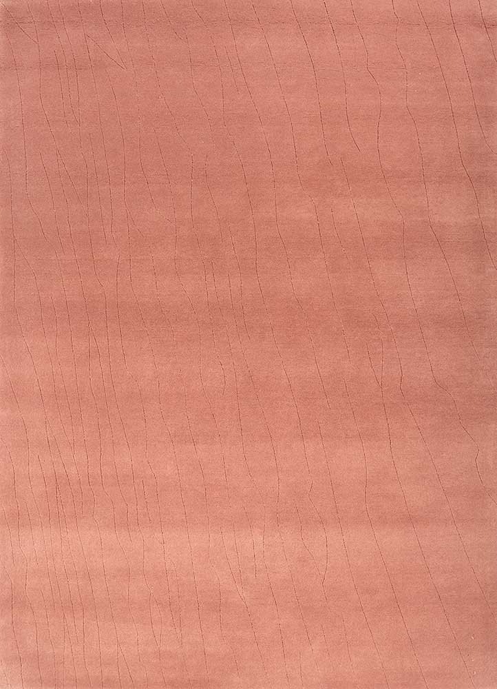 cera red and orange wool hand tufted Rug - HeadShot