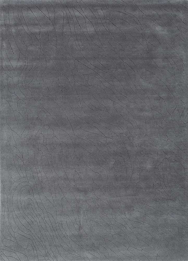 cera blue wool hand tufted Rug - HeadShot