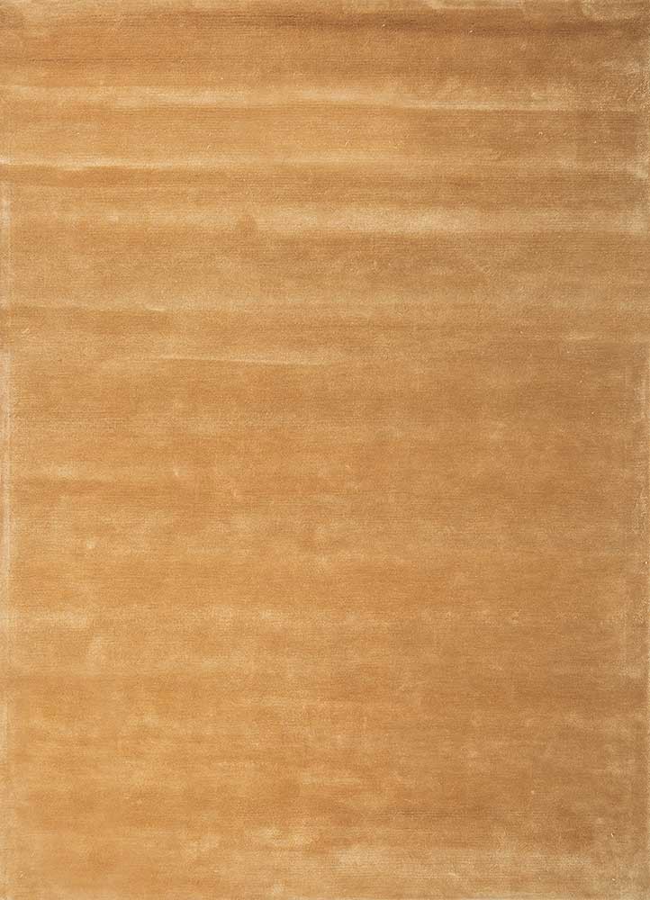 gold gold viscose hand tufted Rug