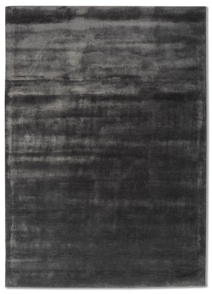 blue blue viscose hand tufted Rug