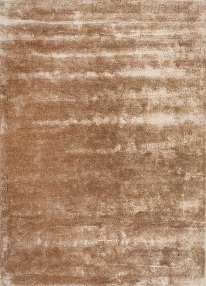 beige and brown beige and brown viscose hand tufted Rug