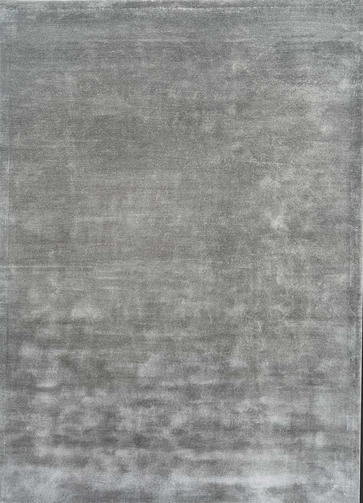 blue blue viscose hand tufted Rug