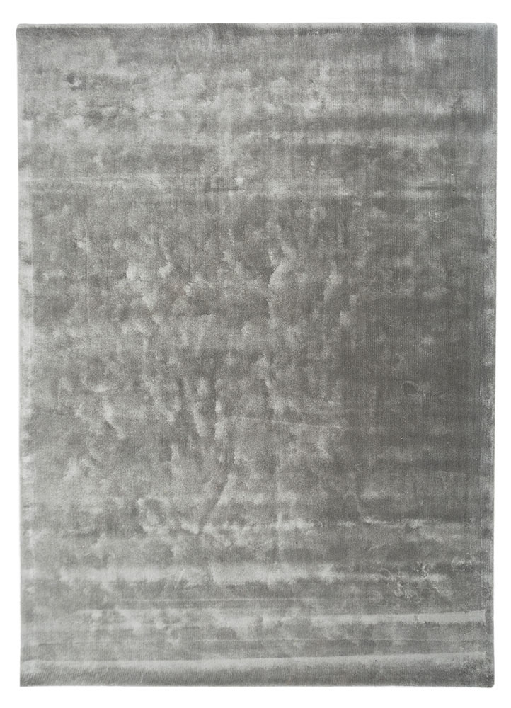 blue blue viscose hand tufted Rug