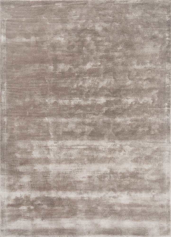  beige and brown viscose hand tufted Rug