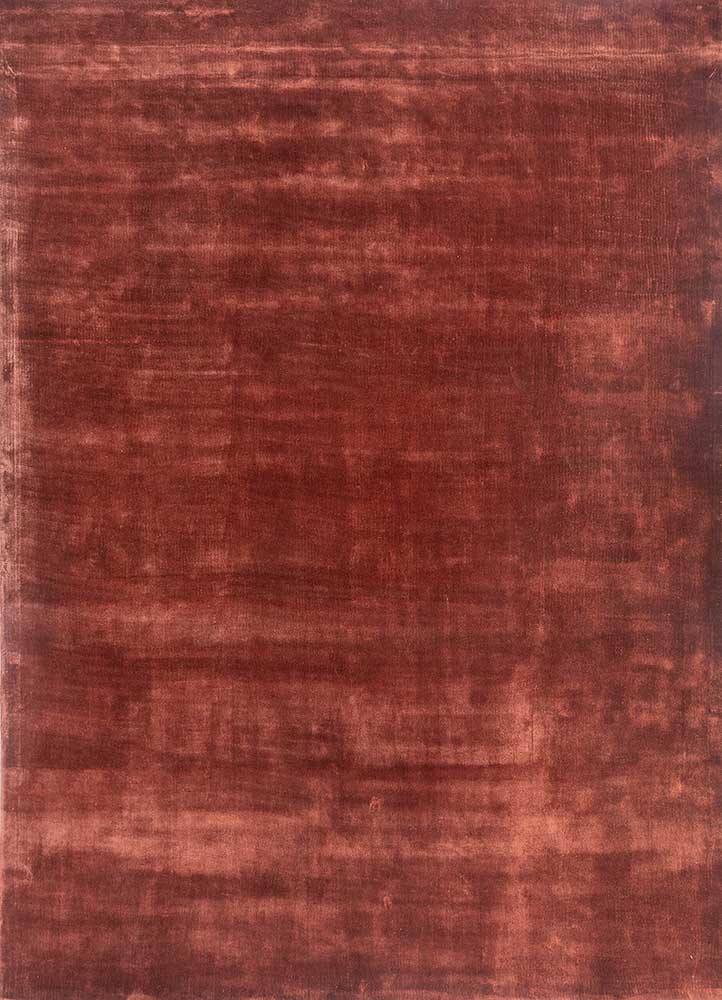 red and orange red and orange viscose hand tufted Rug