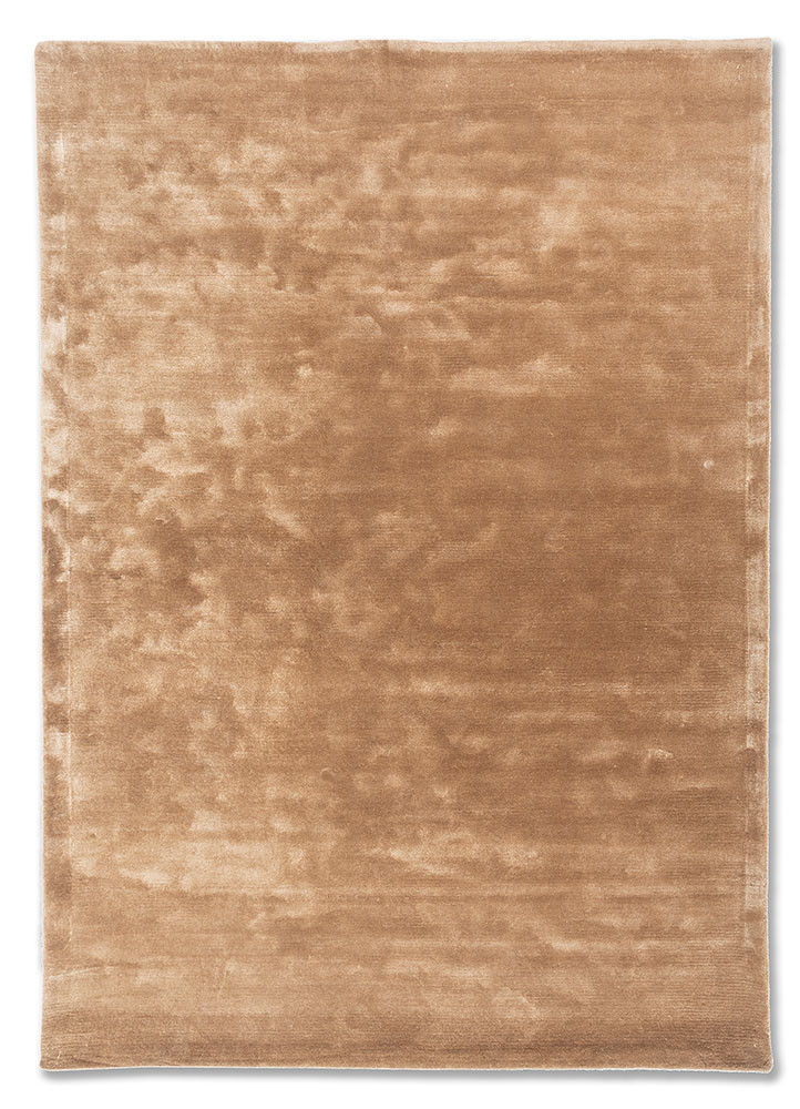 cera beige and brown viscose hand tufted Rug