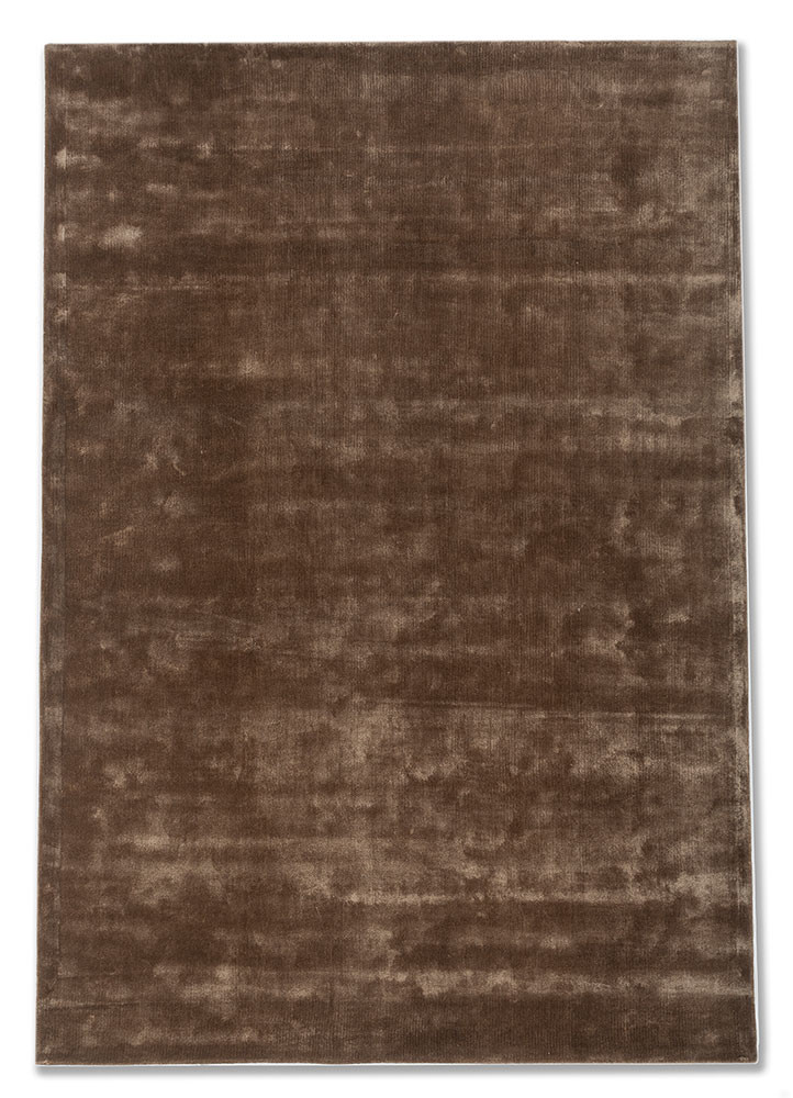 cera beige and brown viscose hand tufted Rug - HeadShot
