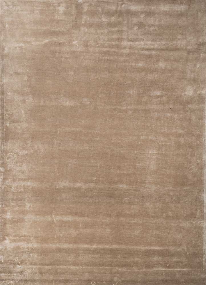 beige and brown beige and brown viscose hand tufted Rug