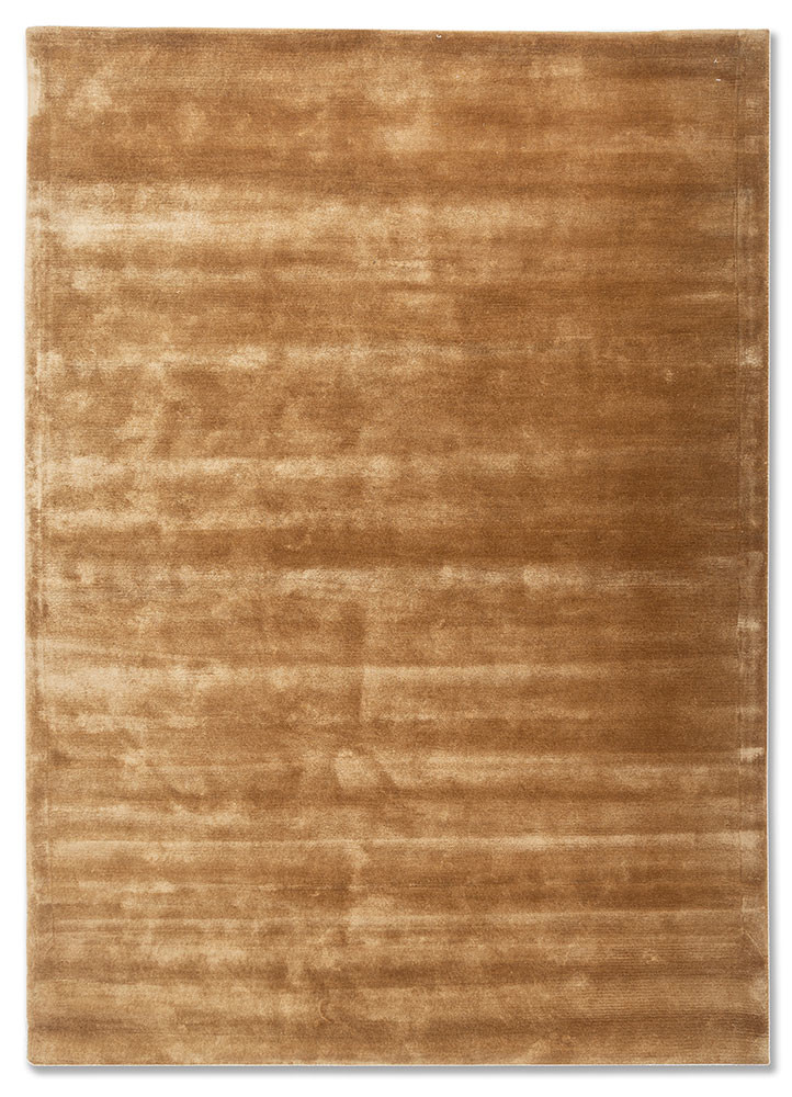 cera gold viscose hand tufted Rug