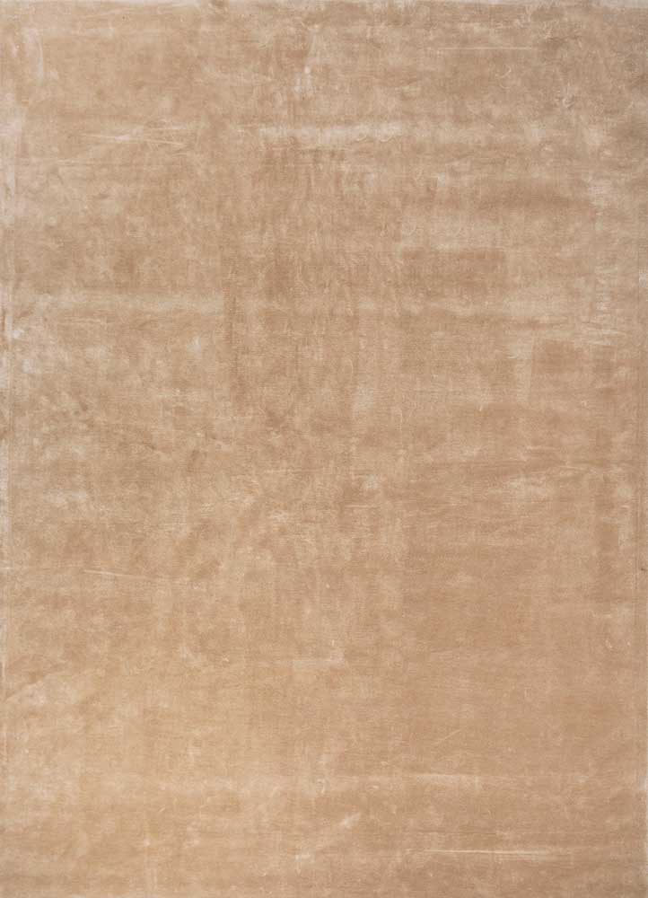 beige and brown beige and brown viscose hand tufted Rug