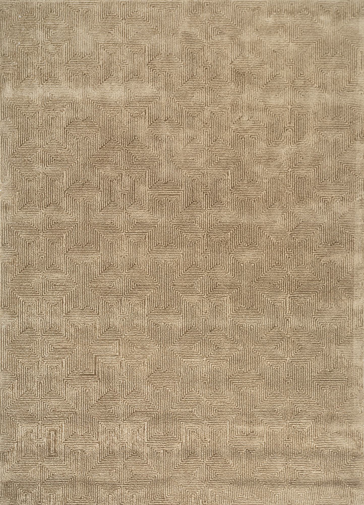 green viscose hand tufted Rug