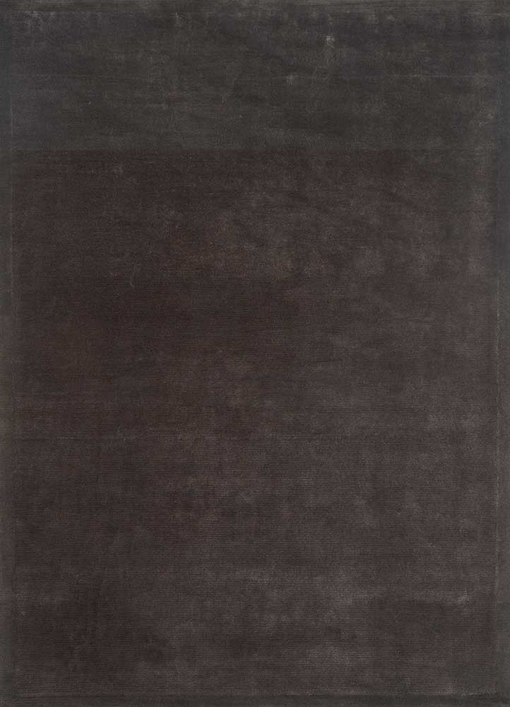 cera grey and black wool and viscose hand tufted Rug - HeadShot