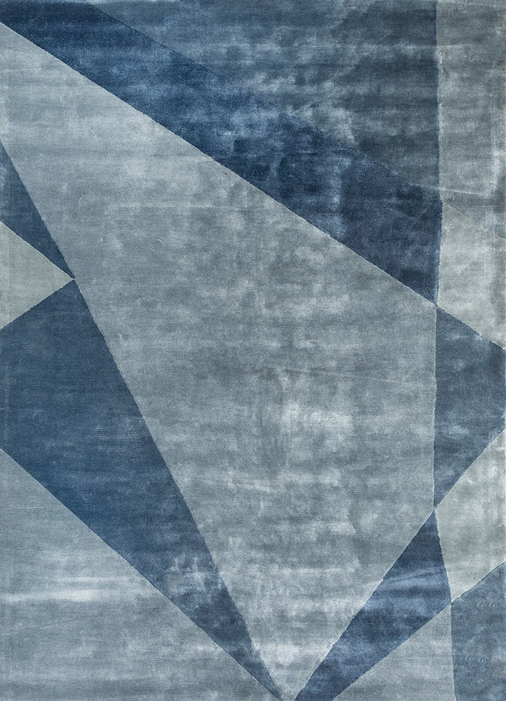 come around blue viscose hand tufted Rug - HeadShot come around blue viscose hand tufted Rug - HeadShot