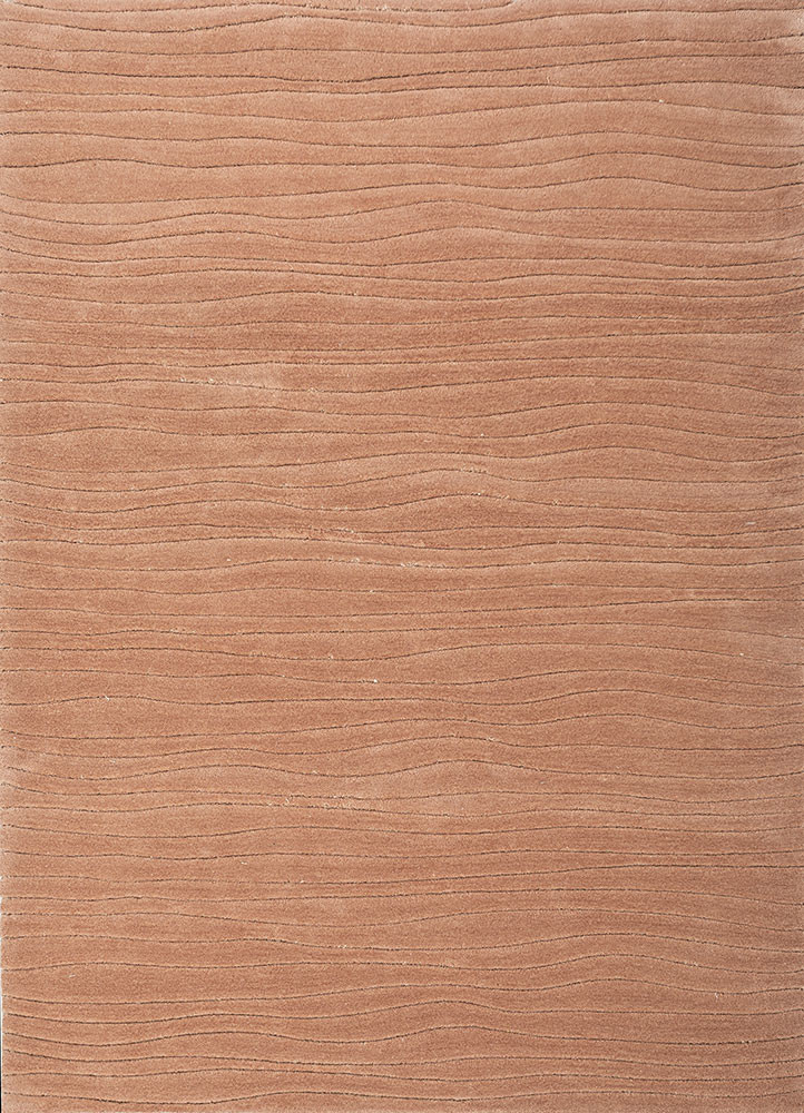 cera red and orange wool hand tufted Rug - HeadShot