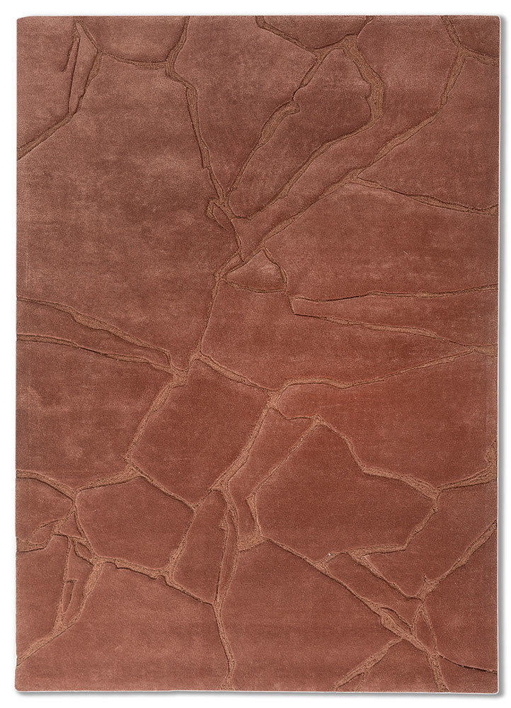 genesis red and orange wool and viscose hand tufted Rug - HeadShot genesis red and orange wool and viscose hand tufted Rug - HeadShot