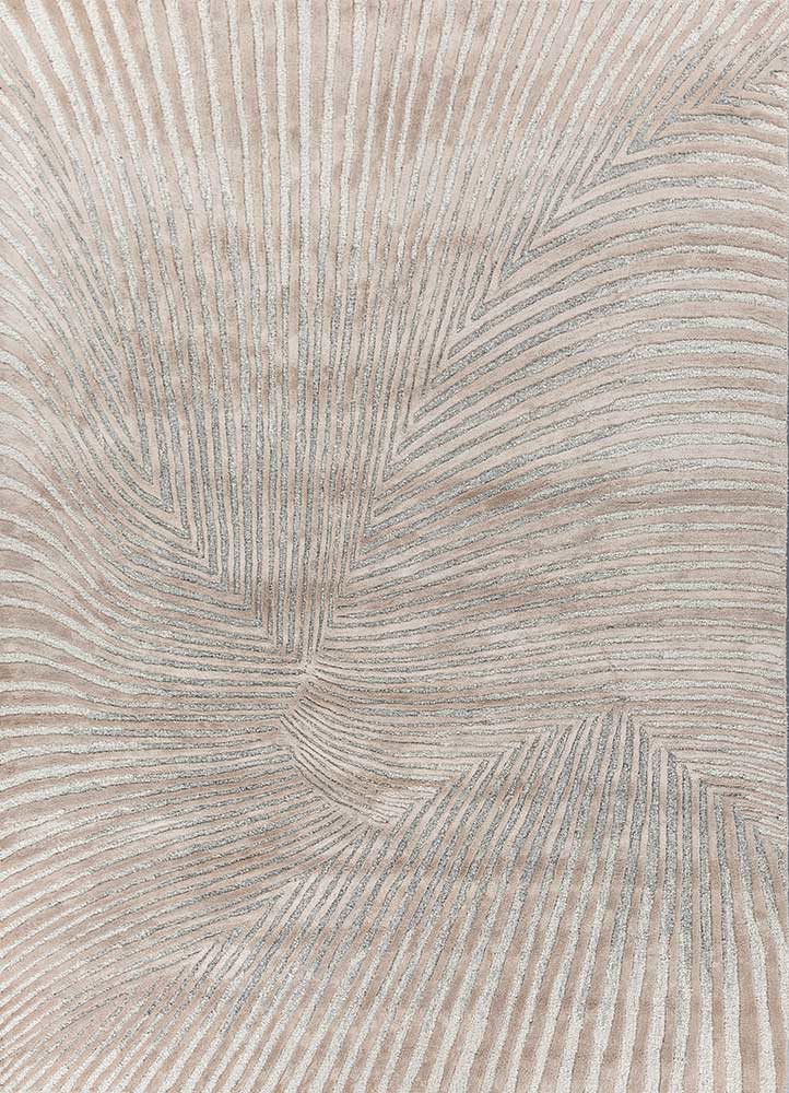 lucid ivory wool and viscose hand tufted Rug - HeadShot lucid ivory wool and viscose hand tufted Rug - HeadShot