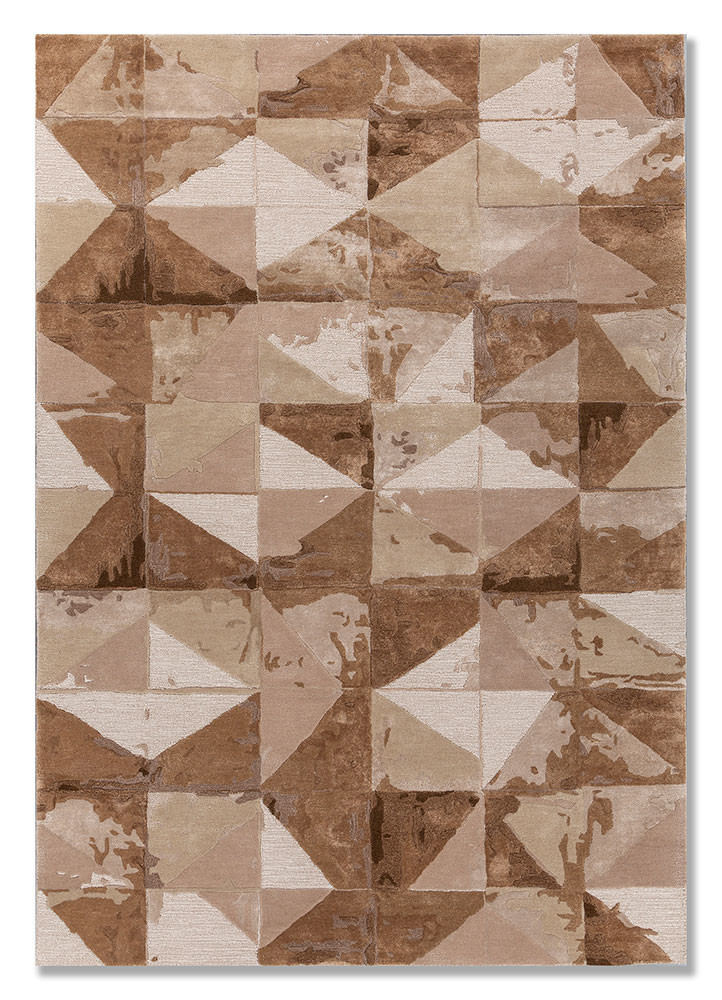 genesis ivory wool and viscose hand tufted Rug