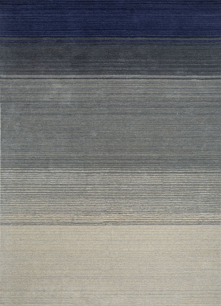 white noise blue wool hand tufted Rug - HeadShot white noise blue wool hand tufted Rug - HeadShot