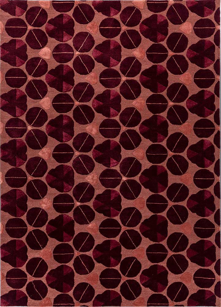 jaipur wunderkammer red and orange wool and viscose hand tufted Rug - HeadShot jaipur wunderkammer red and orange wool and viscose hand tufted Rug - HeadShot