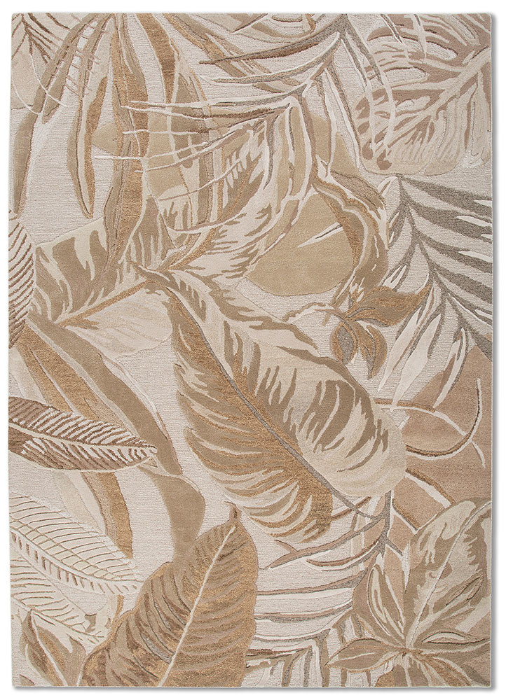 hacienda ivory wool and viscose hand tufted Rug - HeadShot