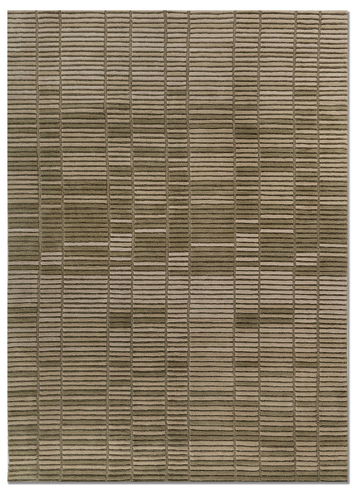 green green wool hand tufted Rug